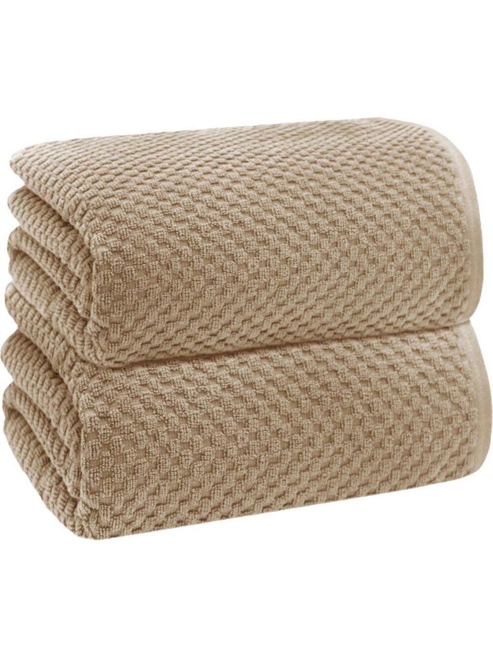 Luxurious Euro Spa Waffle Weave Bath Sheets - Set of 2 Soft Cotton Towels